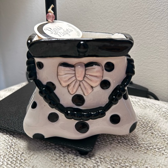 Vintage cute ceramic purse candle holder - Picture 2 of 11